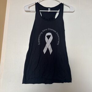 Navy Blue and White Workout Tank Top